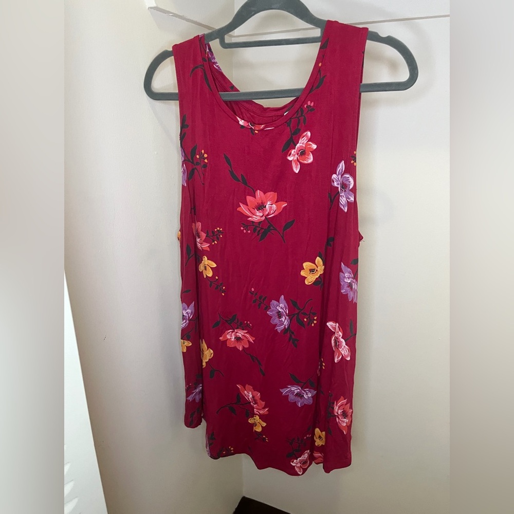 Old Navy Luxe Pink Floral Top